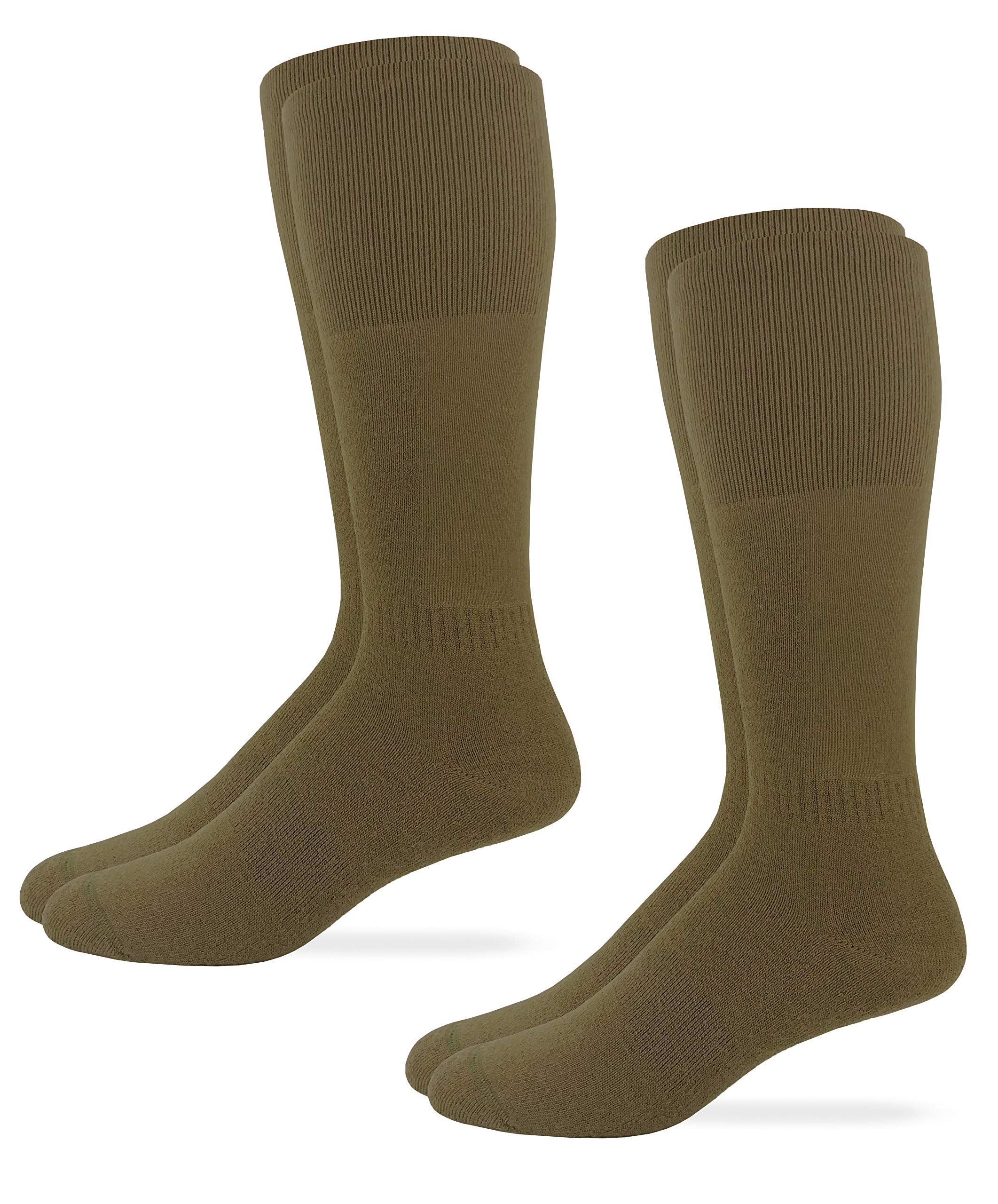 Wrangler Men's Moisture Wicking Over The Calf Tall Boot Socks (2 Pairs)