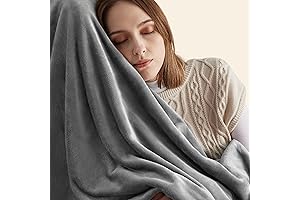 Twin XL Bed Blankets, Bedsure Soft Grey Twin Fleece Blanket