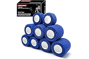 9 Rolls Self-Adhesive Athletic Tape for Injuries and Pets