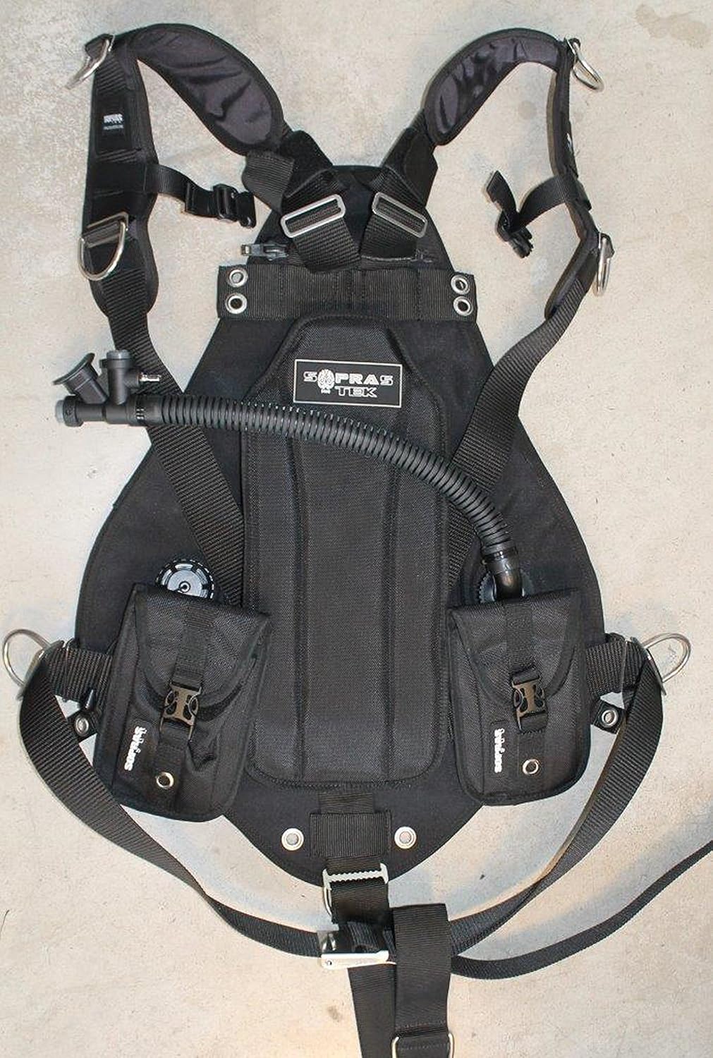 Sopras Tek Sidemount BLACK (Cordura) System Scuba Diving Tech Dive