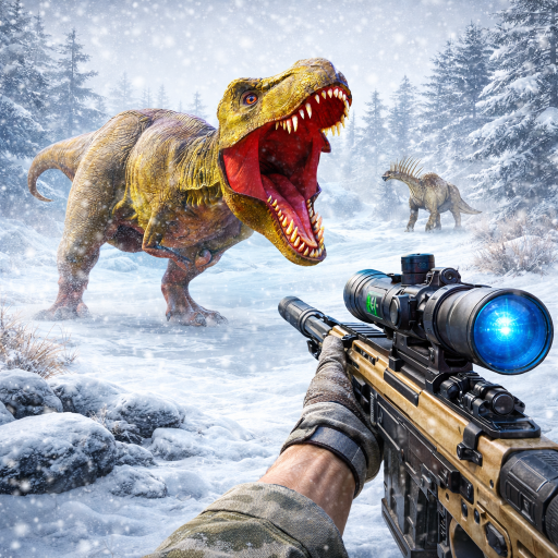 Dinosaurier-Jäger-Spiel 26: Jurassic Dino Jagd-Simulator 3D – Wilde Monster-Tierjäger Gorilla-Dinosaurier-Spiele gegen Godzilla & Kong