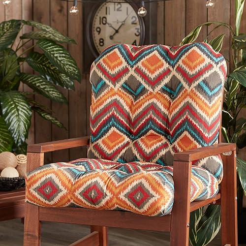 Miniatura 2 de South Pine Porch Cojín para asiento y respaldo al aire libre, cheurón surreal