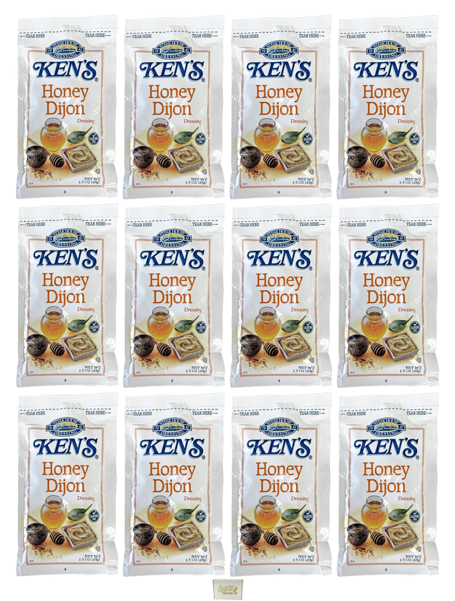 Salad Dressing 1.5 oz. Packet | Pack of 12 | (Honey Dijon Mustard)