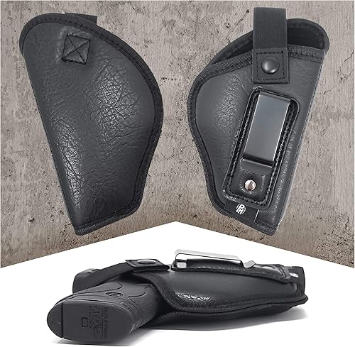 Miniatura 7 de Funda para pistola IWB de PH  Material suave de transporte oculto  Interior suave  Compatible con M&P Shield 0.354 in.40.45 AutoGlock 19 26 27 29 30