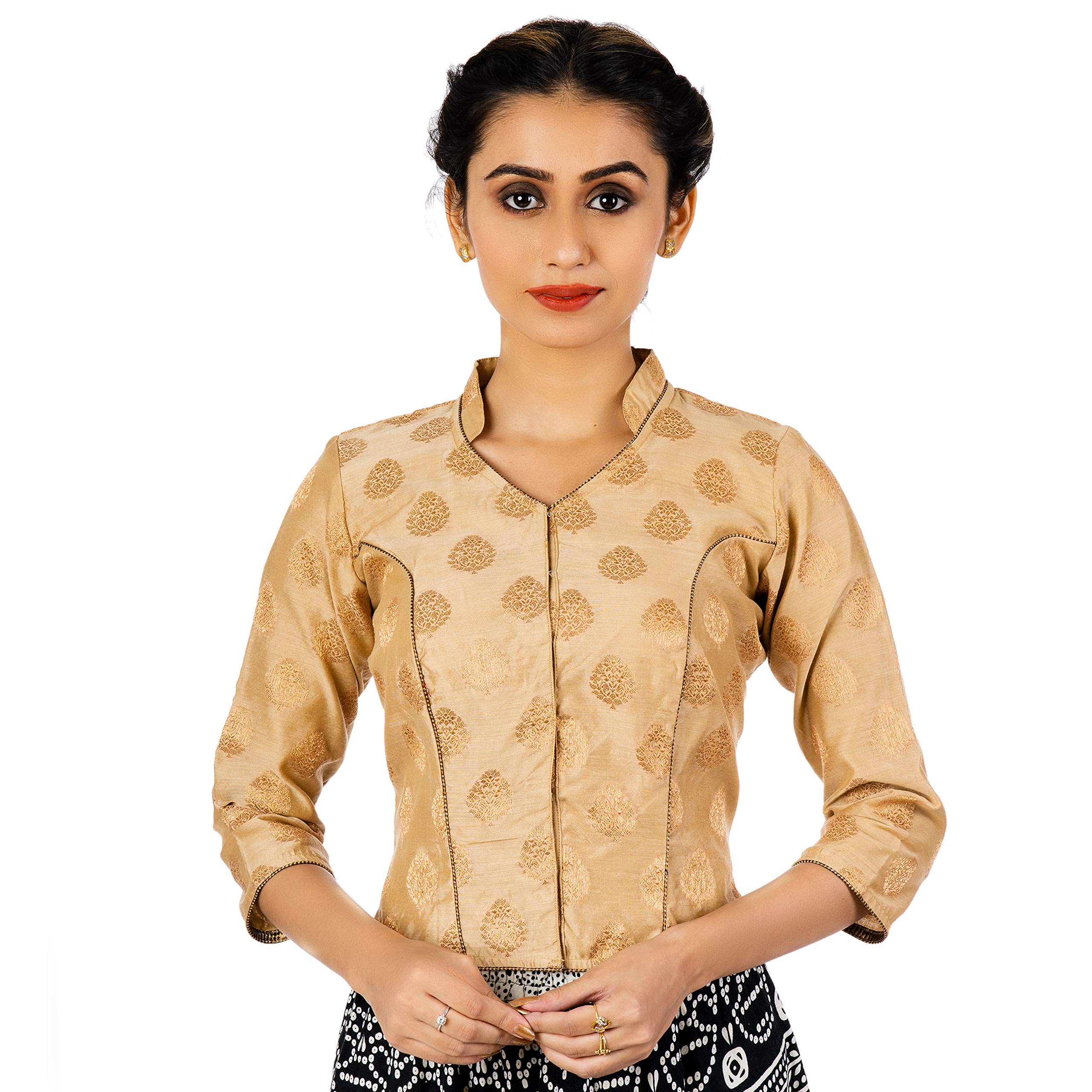 jalpaibon Women's Designer Readymade Stylish Blouse Full Sleeve-picture-12