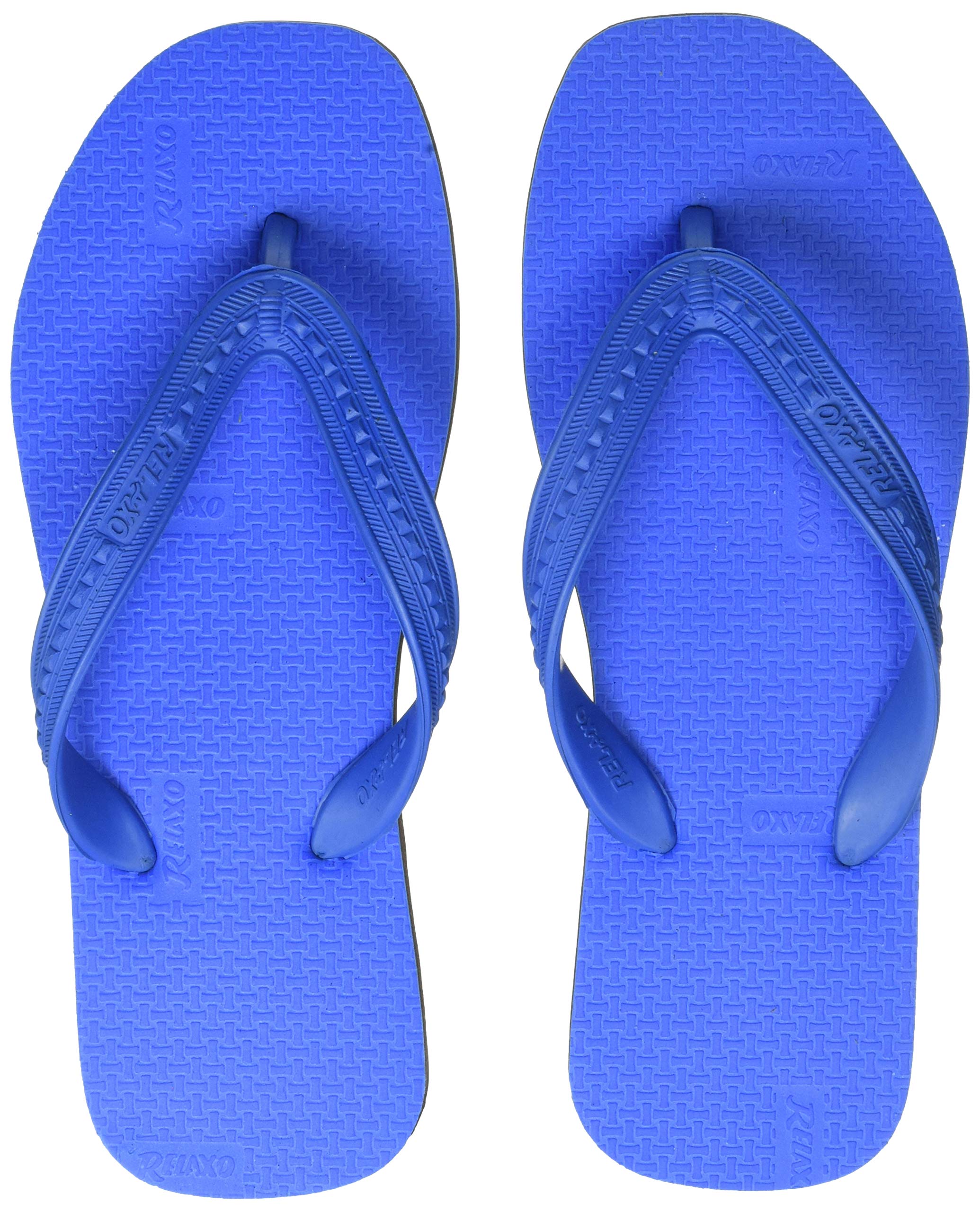 Relaxo Men's CU0023G Blue Black Slippers 9 (CU0023GBLBK0009)