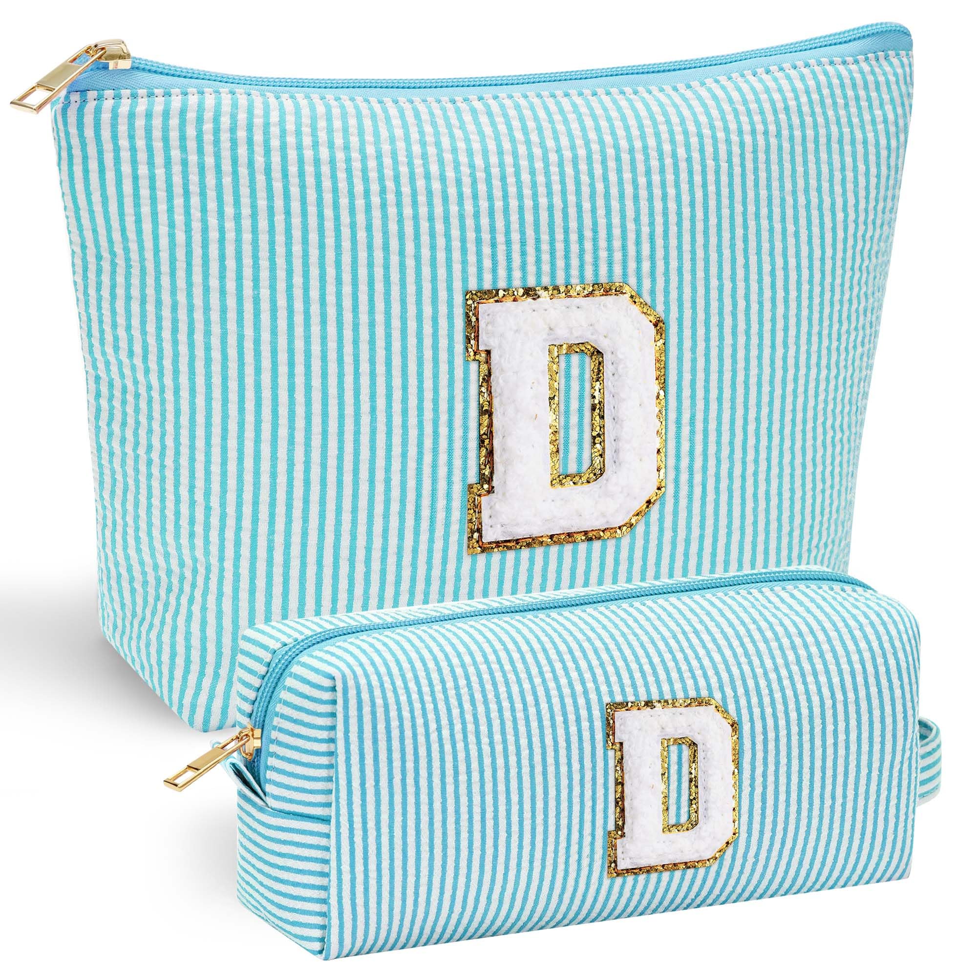 Parima Personalised Gifts for Girls Women - Personalised Make up Bag Initial Make up Bags A Preppy Stuff Birthday Gifts for Women Gift for Girl Womens Girlfriend Teenage Girls Gift Makeup Bag — view 81