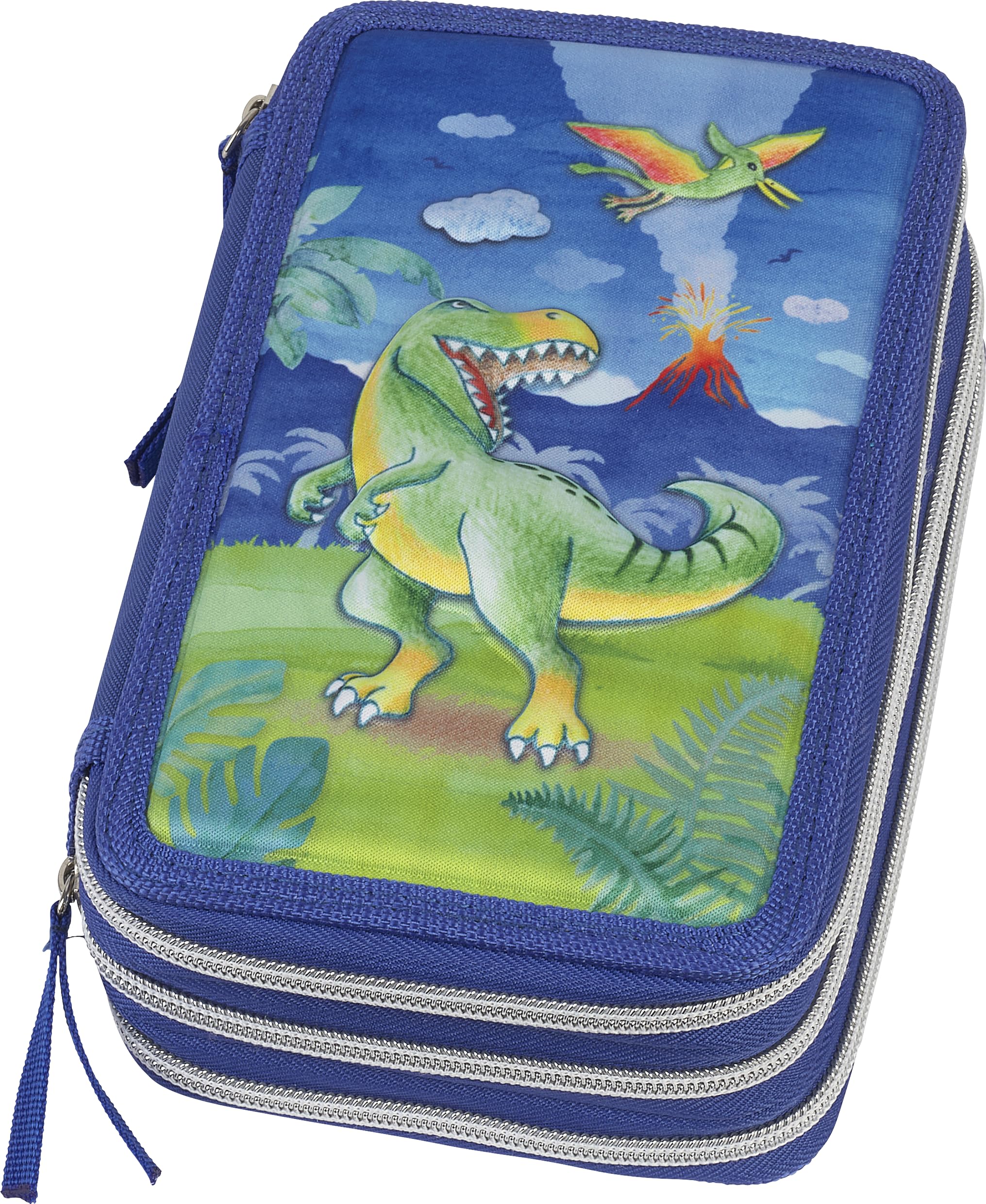 Faber-Castell 573041 - Astuccio scolastico triplo - Dinosauro