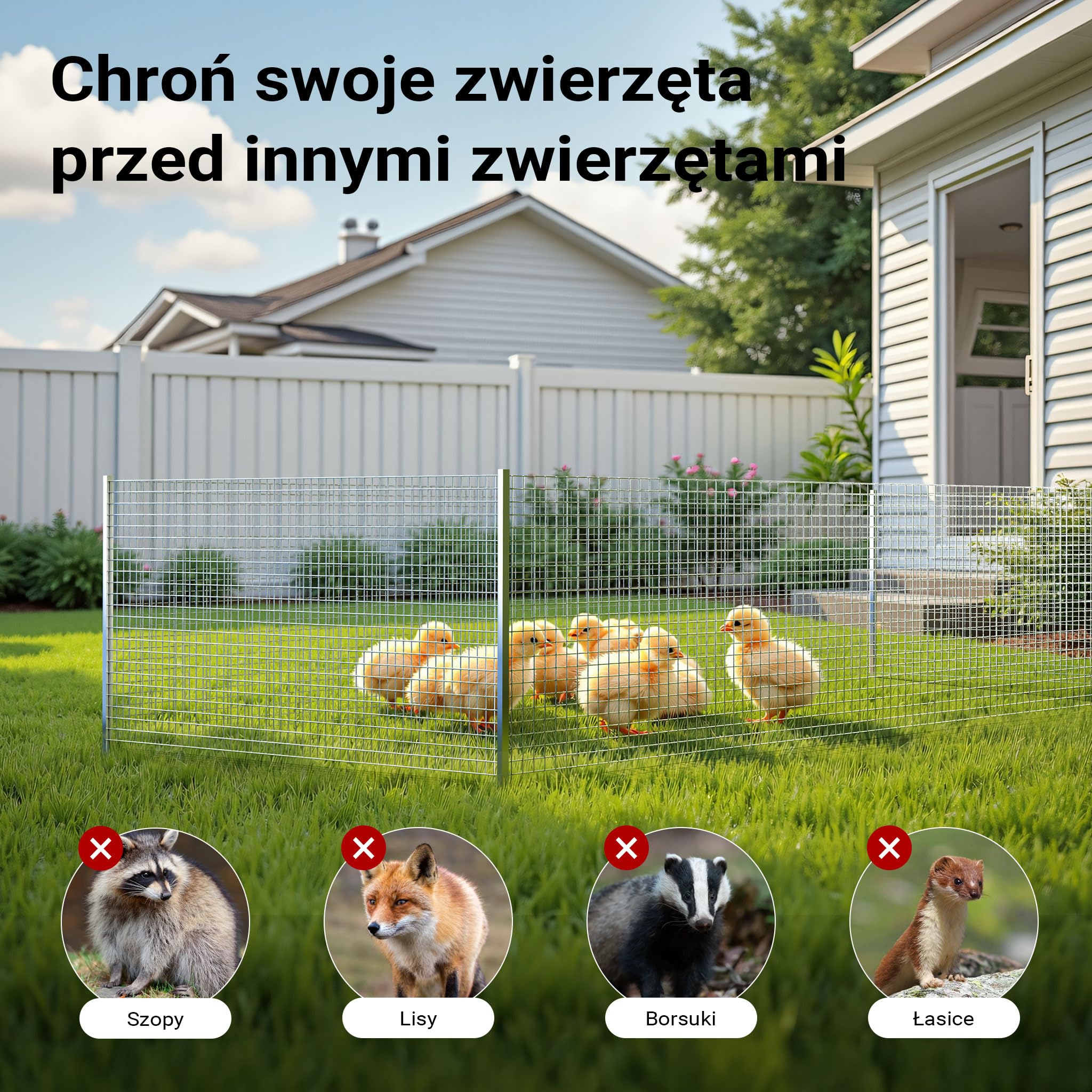 Wiltec Siatka ogrodzeniowa ocynkowana 1 x 5 m, stalowa siatka leśna na woliery i gryzonie, drut 0,7 mm, oczka 12 x 12 mm, trwała ochrona dla upraw i ogrodów