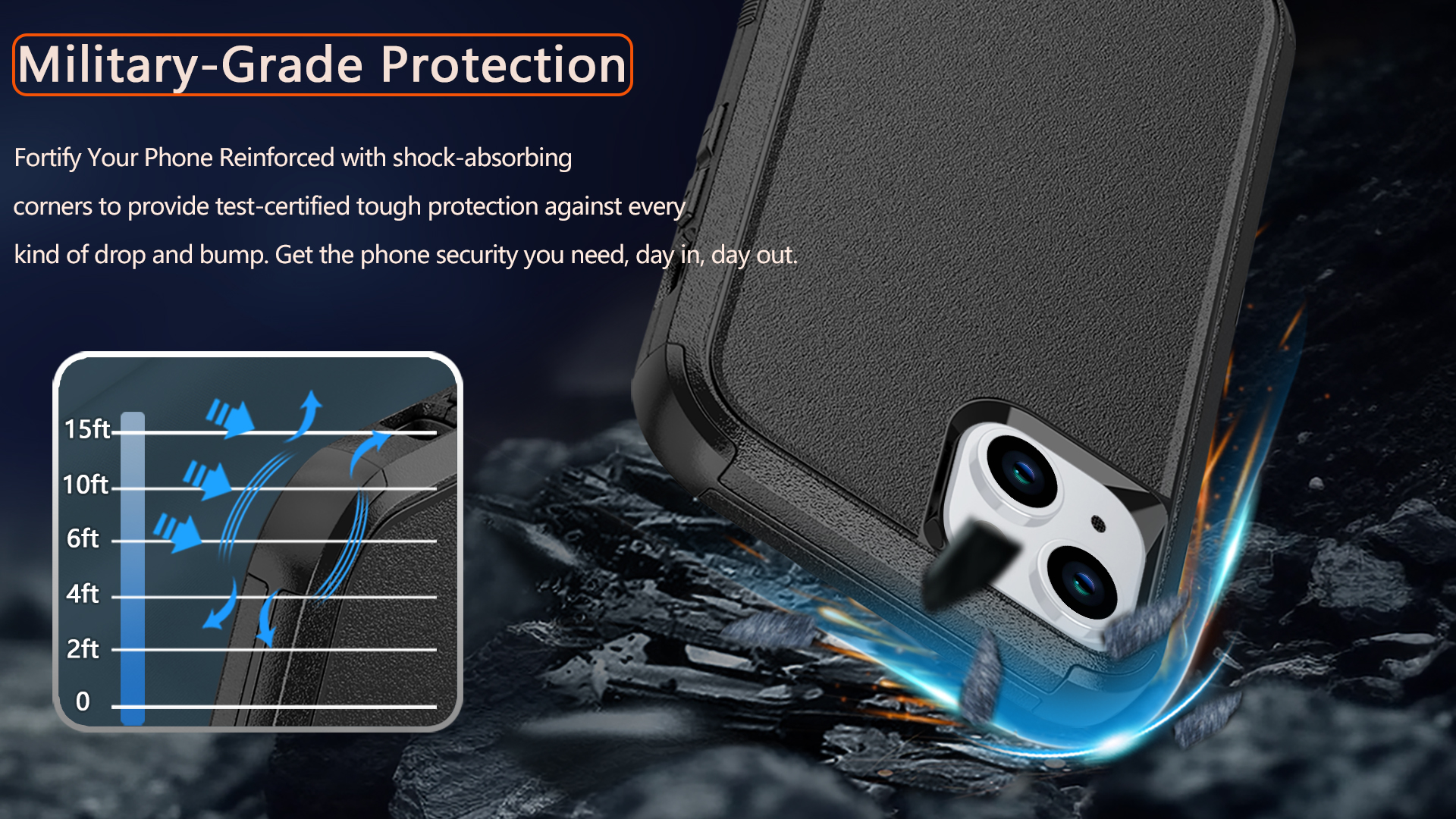 Amazon.com: Diverbox for iPhone 15 Case [Shockproof] [Dropproof