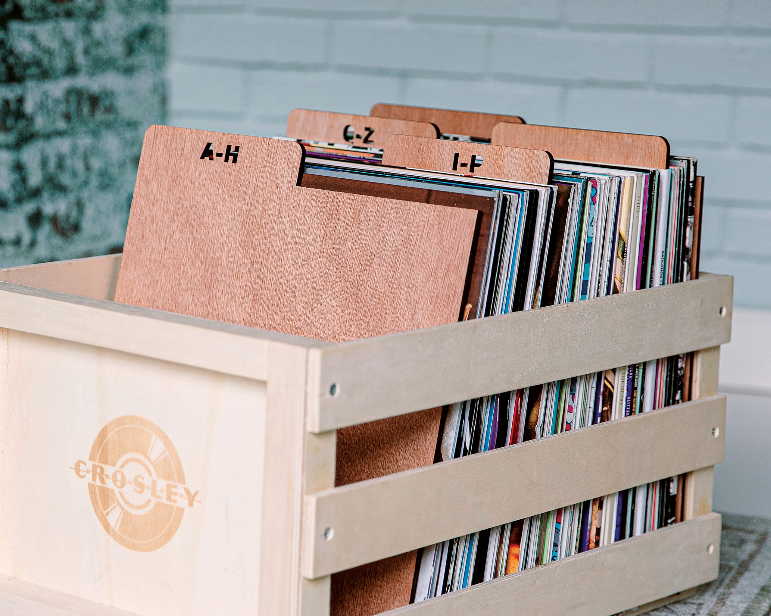 Crosley AC1045A-NA A-Z - Set di 5 divisori in legno naturale