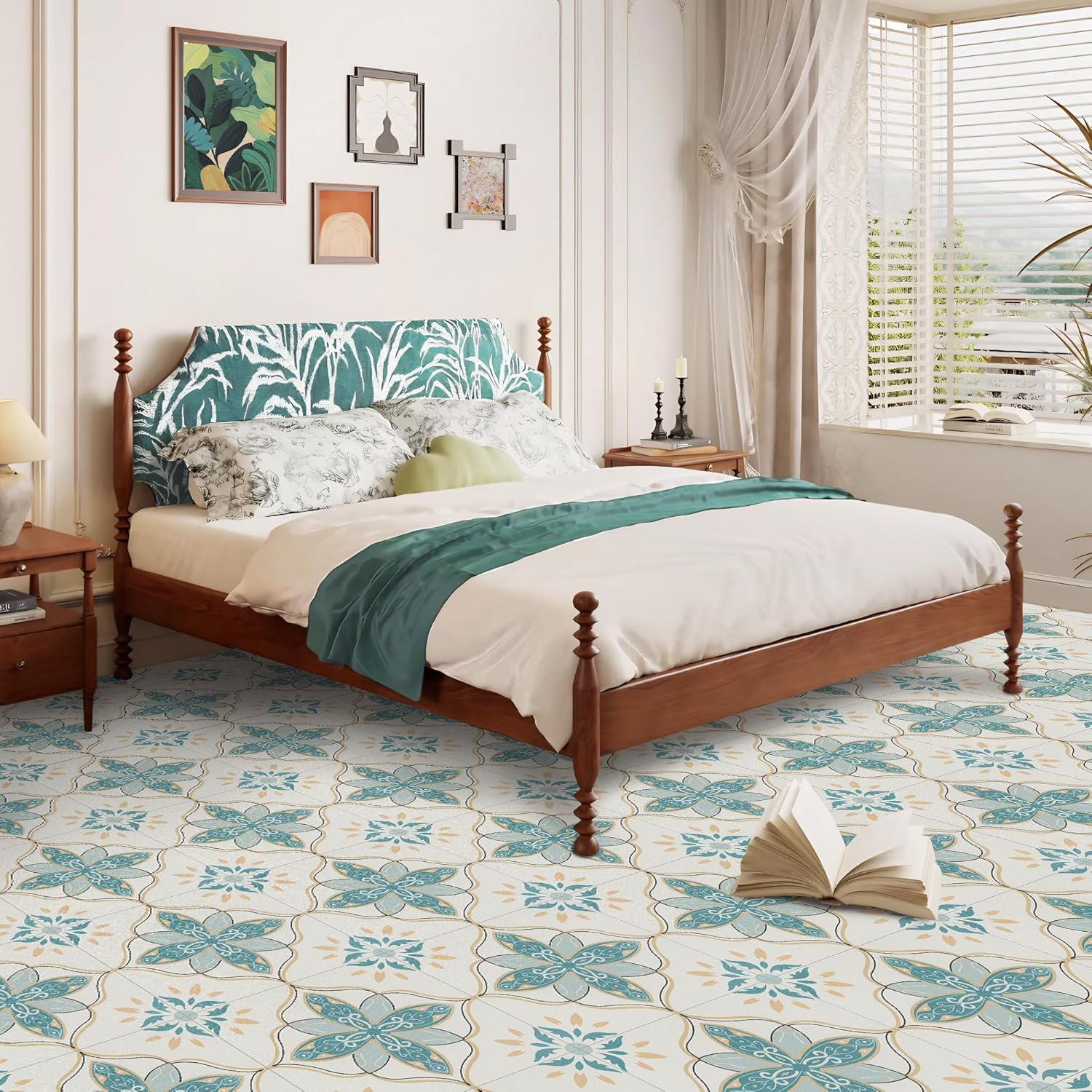 Peel and Stick Flooring, 30 Pcs Vinyl Flooring 11.81 in*11.81 in