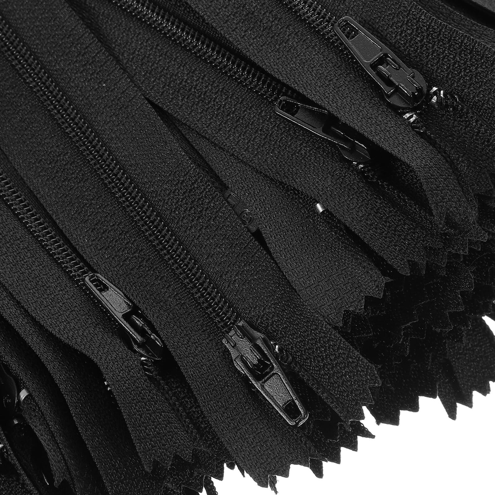 NUOBESTY 200pezzi Cerniera Invisibile in Nylon Per Cucire Su Misura Cerniere Di Ricambio Per Borse e Abbigliamento Resistente e Facile Da Installare