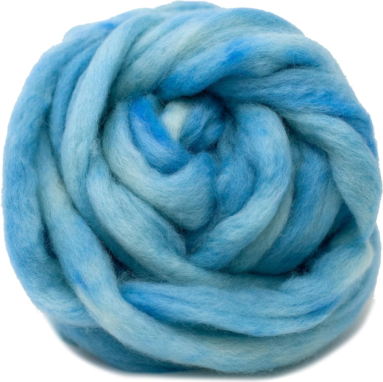 Wool Roving Hand Dyed. Super Soft BFL Combed Top Pre-Drafted for Easy Hand Spinning. Artisanal Craft Fiber Ideal for Felting, Weaving, Wall Hangings and Embellishments. 4 Ounce. Plum