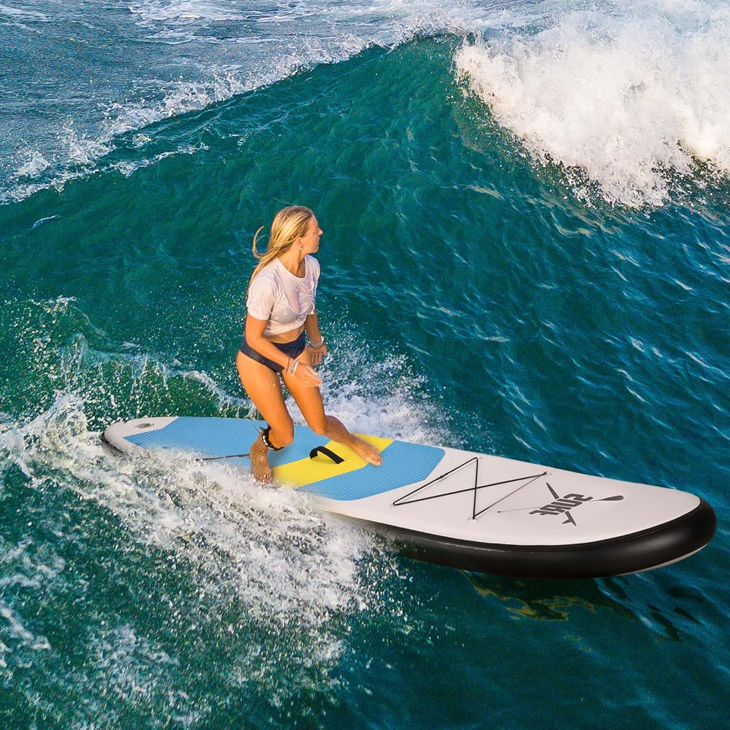 BODIOO Inflatable Paddle Board Stand Up Paddle Board SUP Board with 120"x30"x6" for Youth & Adults Summer