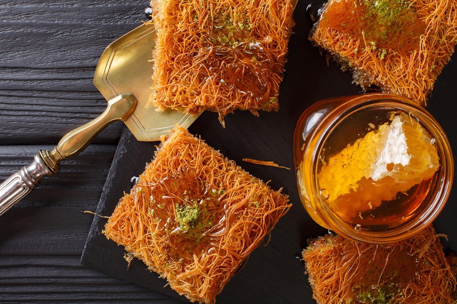 Kral Kataifi Shredded Fillo Dough, Dried Kadayif Pastry Dough, Kataifi, One of the Most Popular Syrup Sweetened Turkish Desserts, Shredded Phyllo Dough, Kunafa Dough, Loose Kanafeh Pastry 1.1lb (500g) : Grocery & Gourmet Food