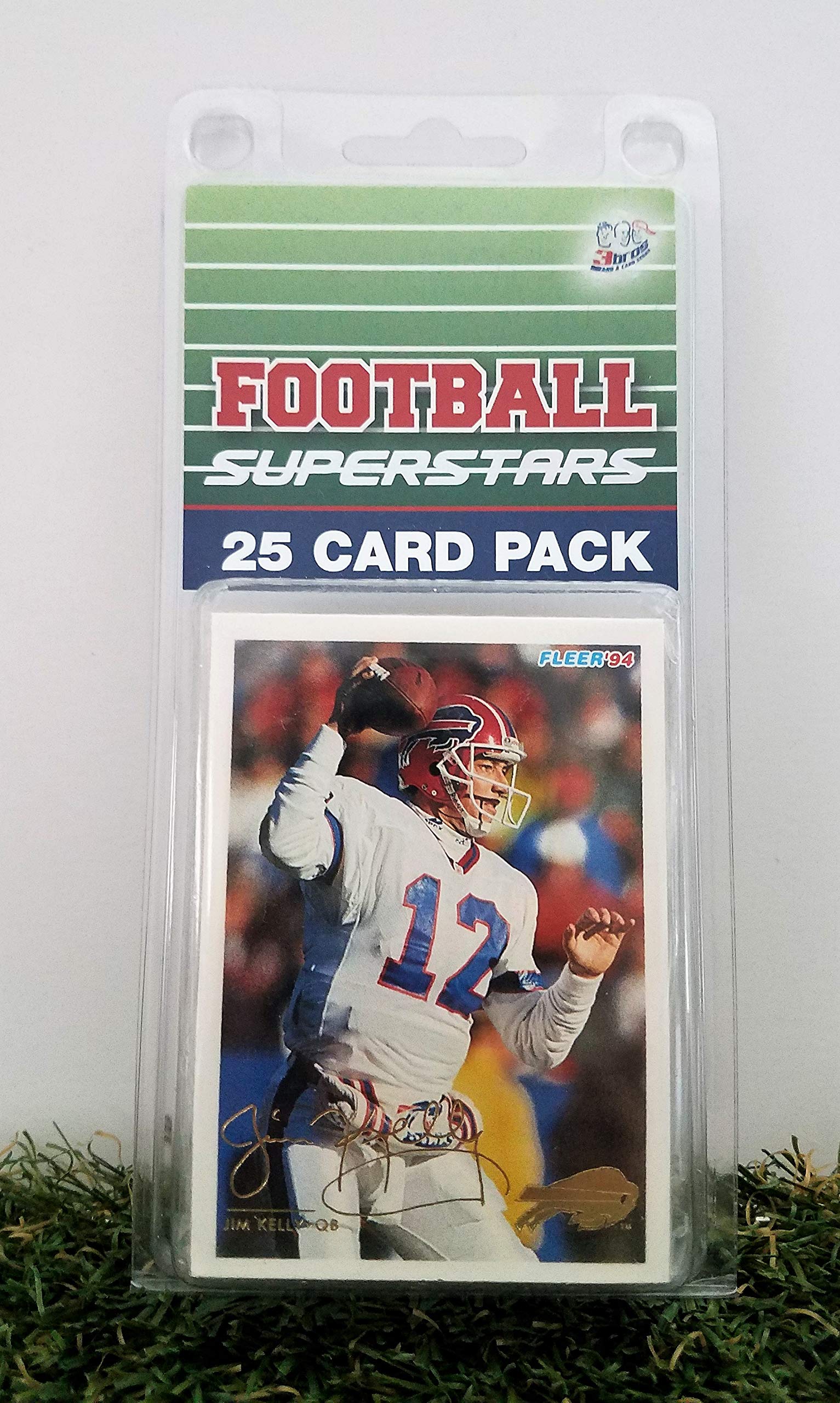 Buffalo Bills- (10) Card Pack NFL Football Different Bill Superstars Starter Kit! Comes in Souvenir Case! Great Mix of Modern & Vintage Players for the Super Bills Fan! By 3bros