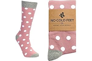 No Cold Feet: Dress Socks, Men's Fun Colorful Pink Novelty Socks