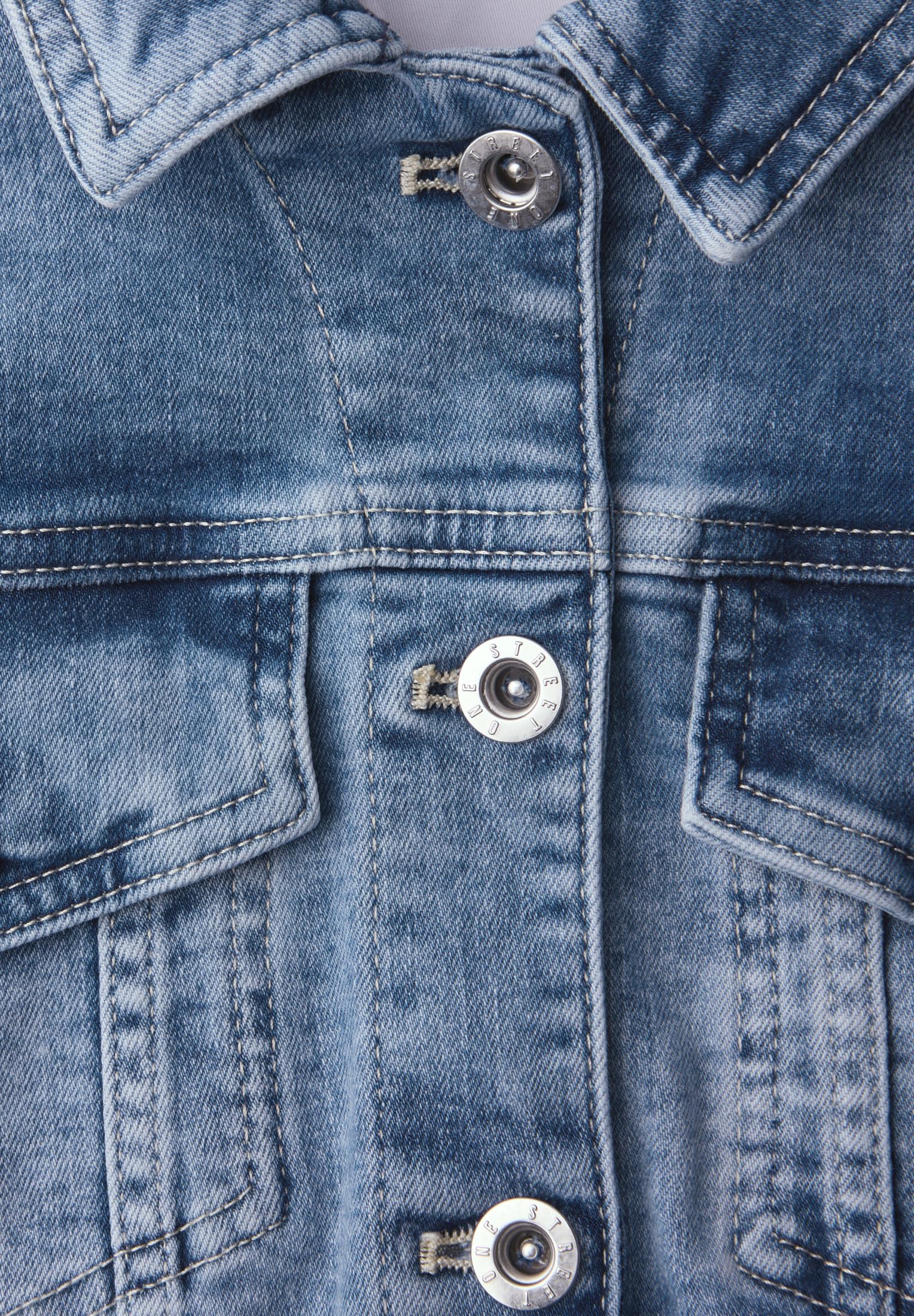 Street One QR Style Jacket.mid Blue washe