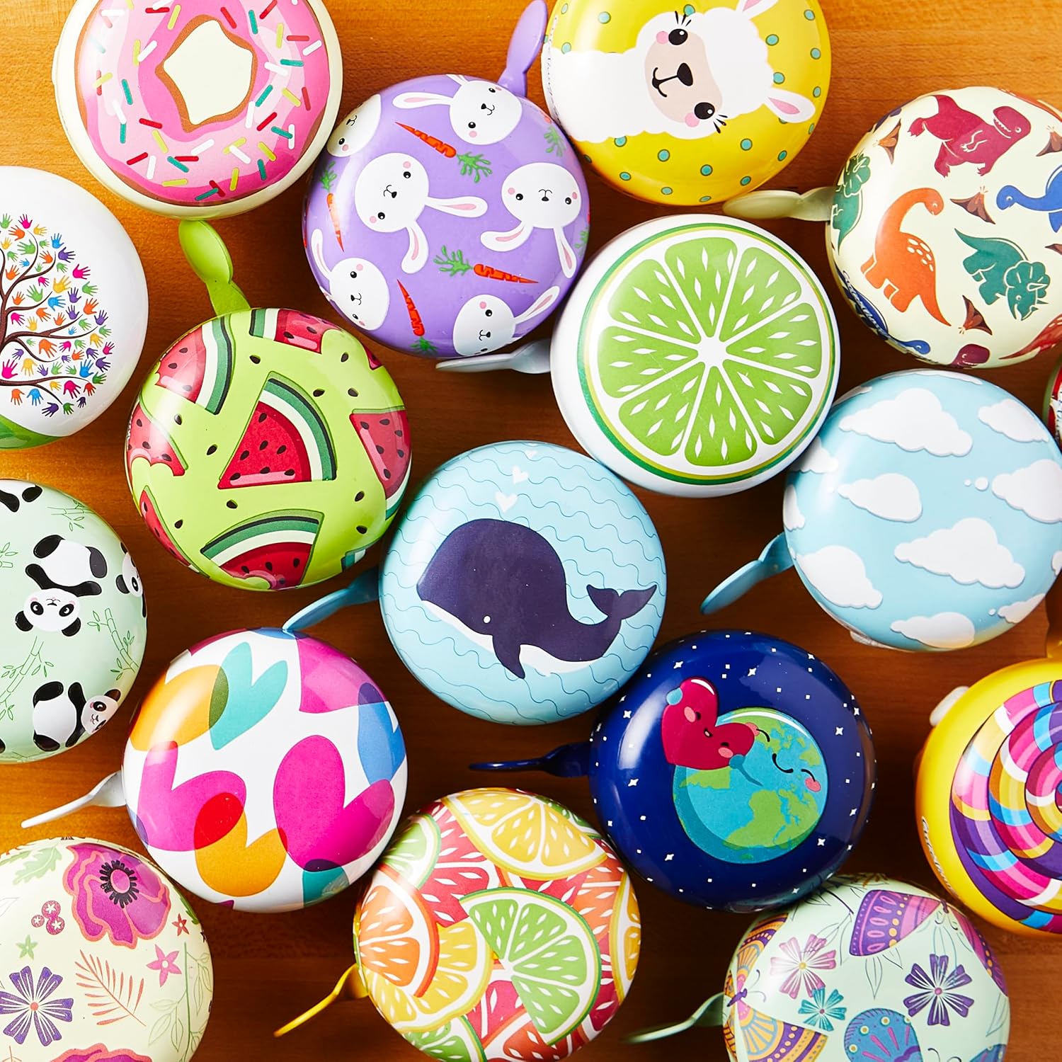 Cute Bicycle Bell with Loud Clear Sound, Bike Bells for Adults & Kids, Durable Bike Bell for Scooters, Toddler Bikes, and Cycling Accessories By Cute Things Seattle