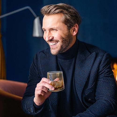 Miniatura 5 de Laurel & Nash Old Fashioned - Juego de 6 vasos de whisky para bar, vasos de jugo, juego de vasos de whisky de 8 onzas, vasos de bourbon para