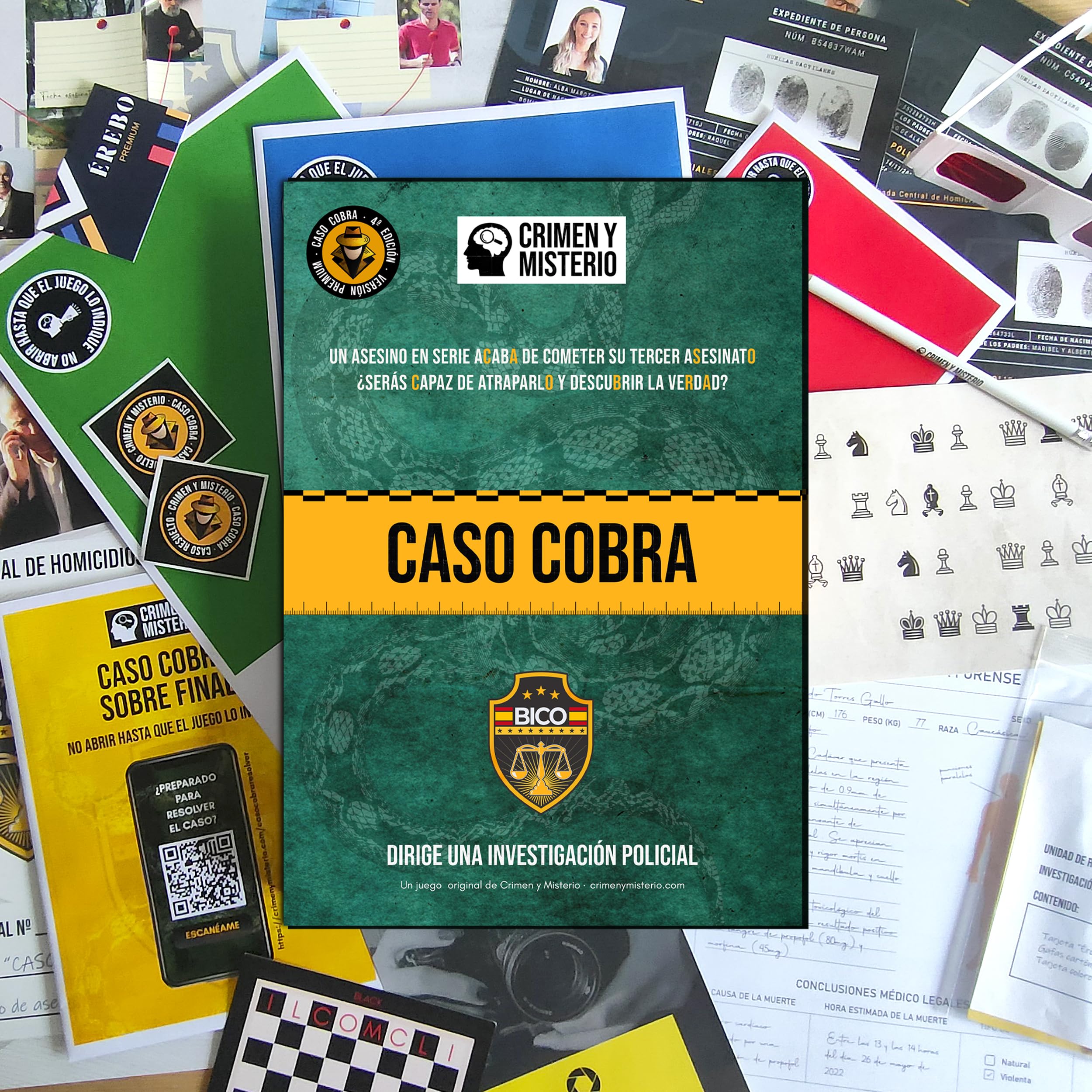 Caso Cobra - Juego de Mesa de Detectives y Escape Room en Casa
