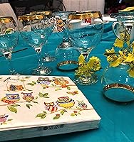 Vista 5 de Servilletas de búho de 13 x 13 pulgadas para decoupage, servilletas de otoño, servilletas de papel de cóctel, servilletas de San Valentín