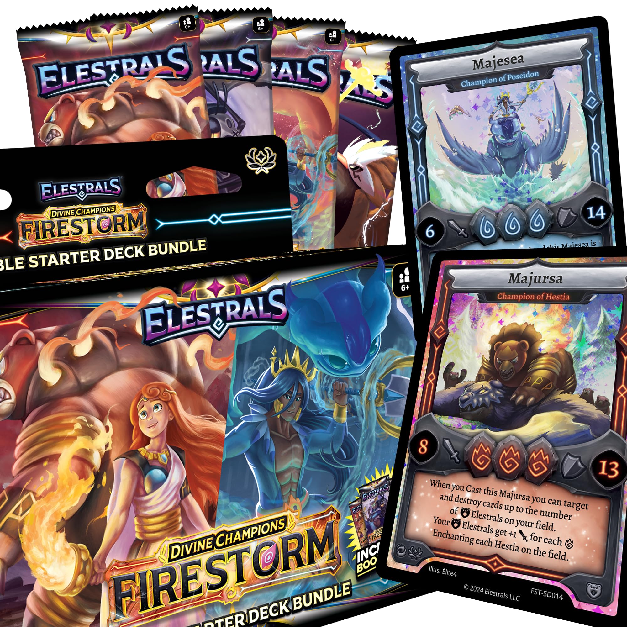 Amazon.com: Elestrals TCG: Divine Champions - Firestorm Hestia vs