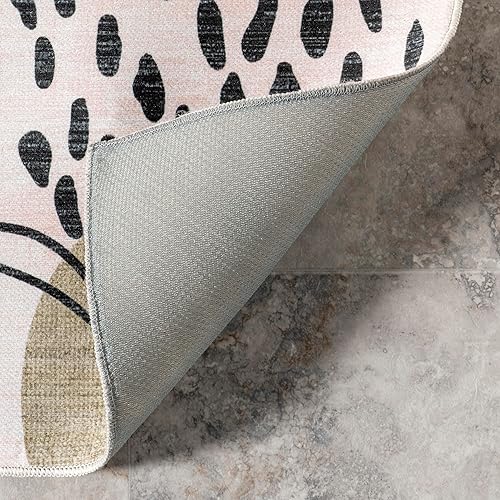 Miniatura 3 de nuLOOM Inell Graphic - Alfombra lavable a máquina para interiores y exteriores, 8 x 10 pies, para sala de estar, patio, terraza, porche delantero,