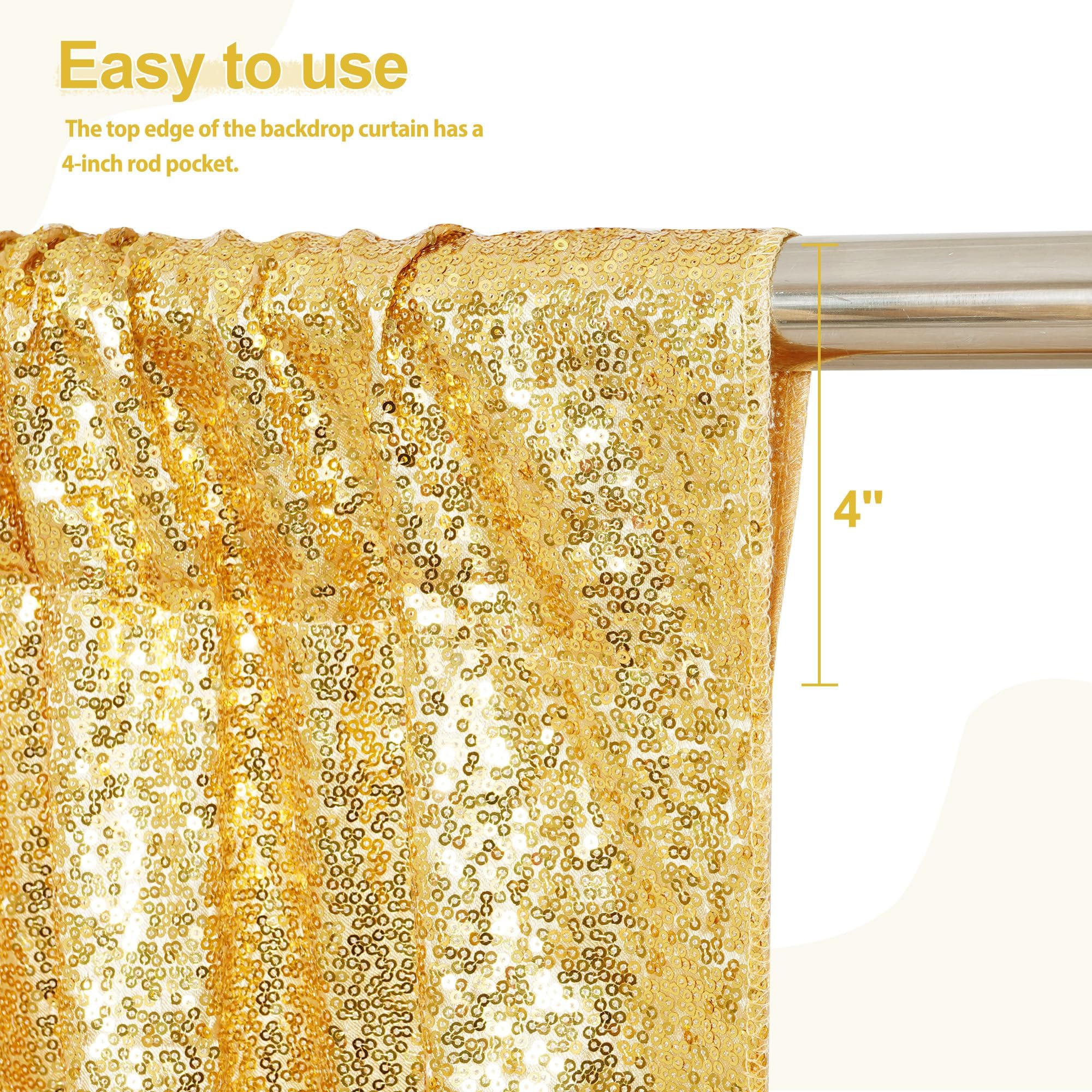 Eternal Beauty, fondale fotografico con paillettes, 213 x 213 cm, color oro ambra, per feste, matrimoni, banchetti, banchetti, 2,1 x 2,1 m, color ambra oro)