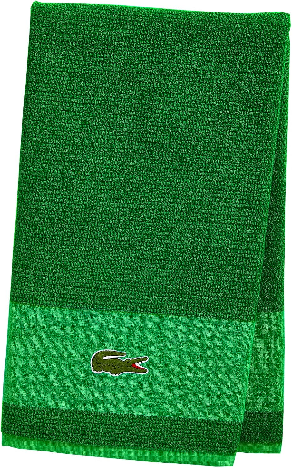 Lacoste Match Bath Towel, Cotton, Striped