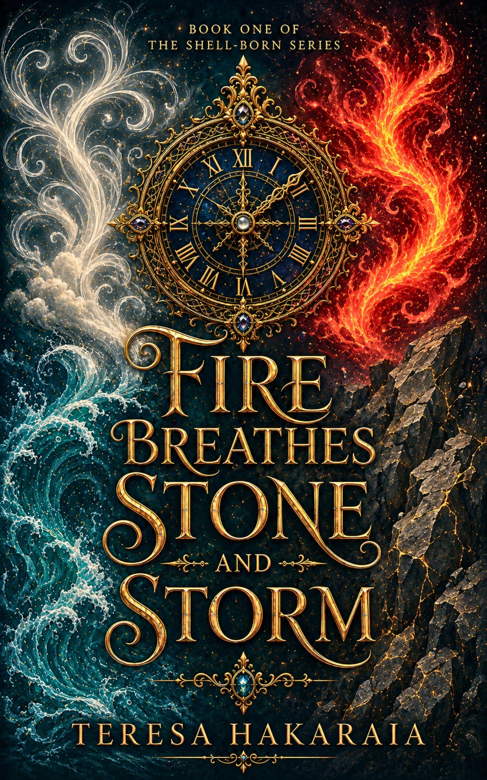 Fire Breathes Stone and Storm (The Shell Born Series Book 1)