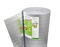 SmartSHIELD -5mm 48''X50ft Reflective Insulation Roll, Foam Core Radiant Barrier, Heat-Cold Shield, Thermal Foil Insulation - Pure Aluminum