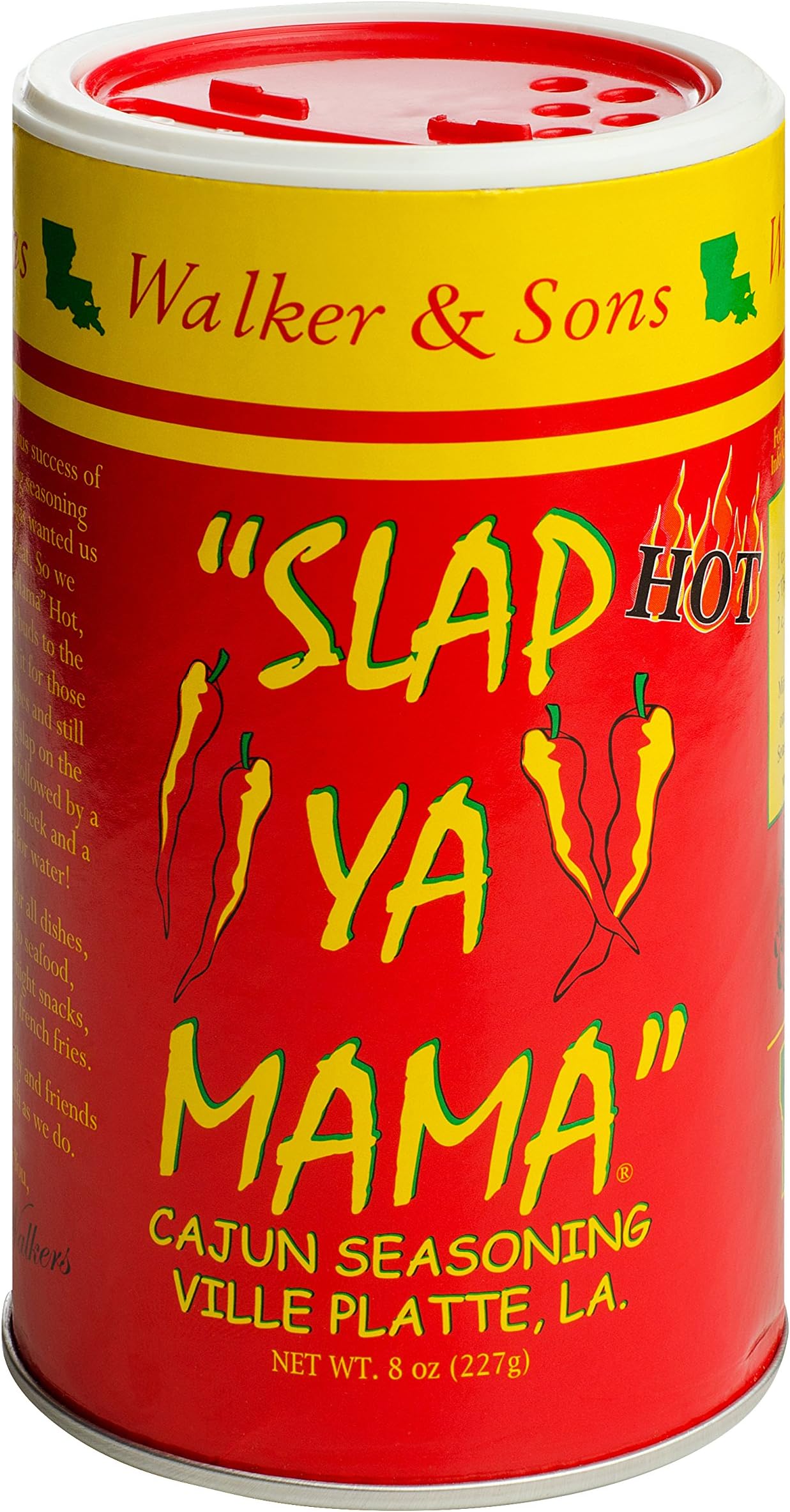 Amazon.com : Slap Ya Mama Cajun Seasoning from Louisiana, Hot Blend, No ...