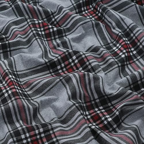 Miniatura 3 de FEATHER & STITCH NEW YORK juego de sábanas de franela de algodón, para colchones altos, sábanas cálidas, acogedoras, ligeras, para invierno