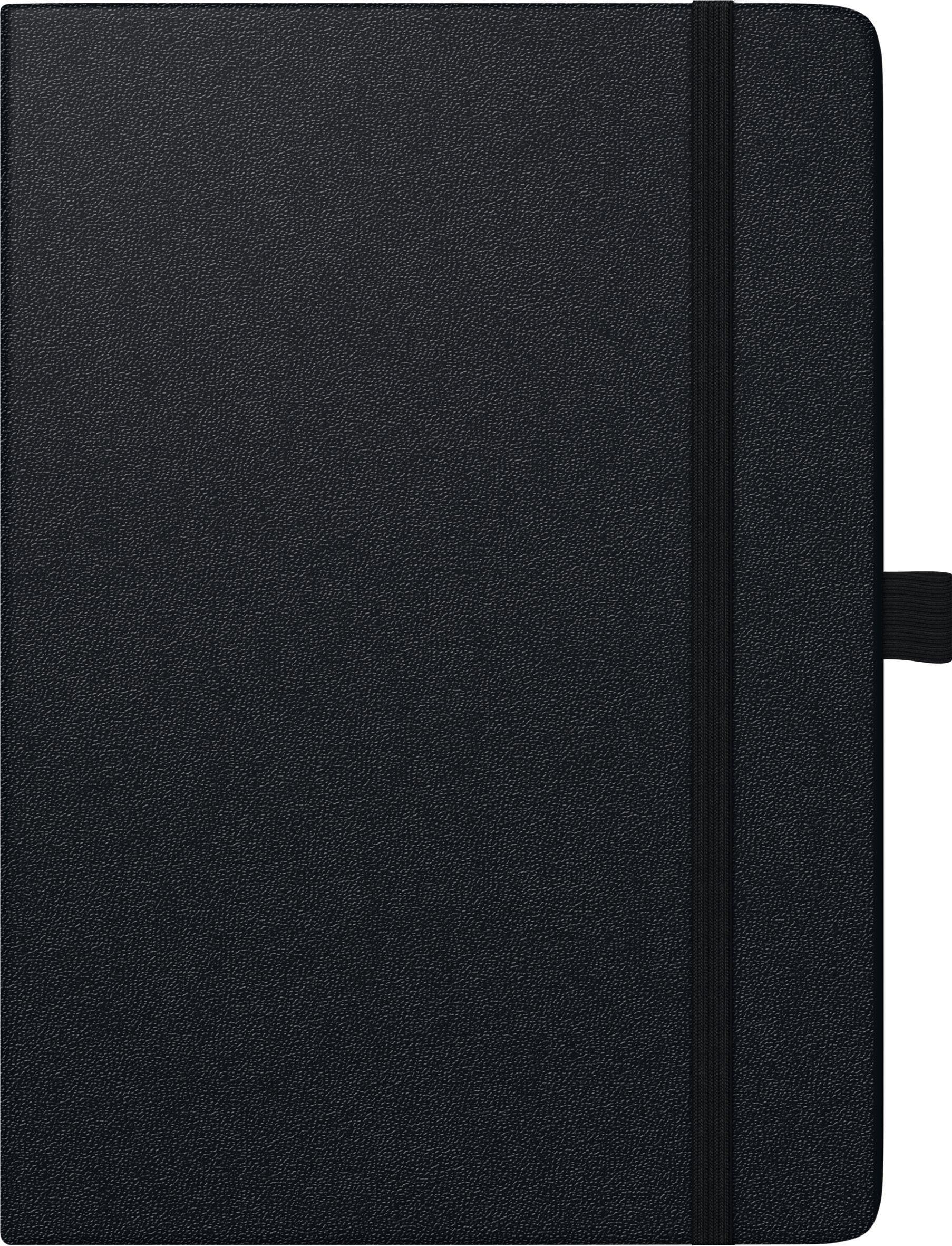 BRUNNEN 1079766907 Buchkalender Kompagnon Mod. 797 66 2027 168×240 mm, Kunststoff, schwarz
