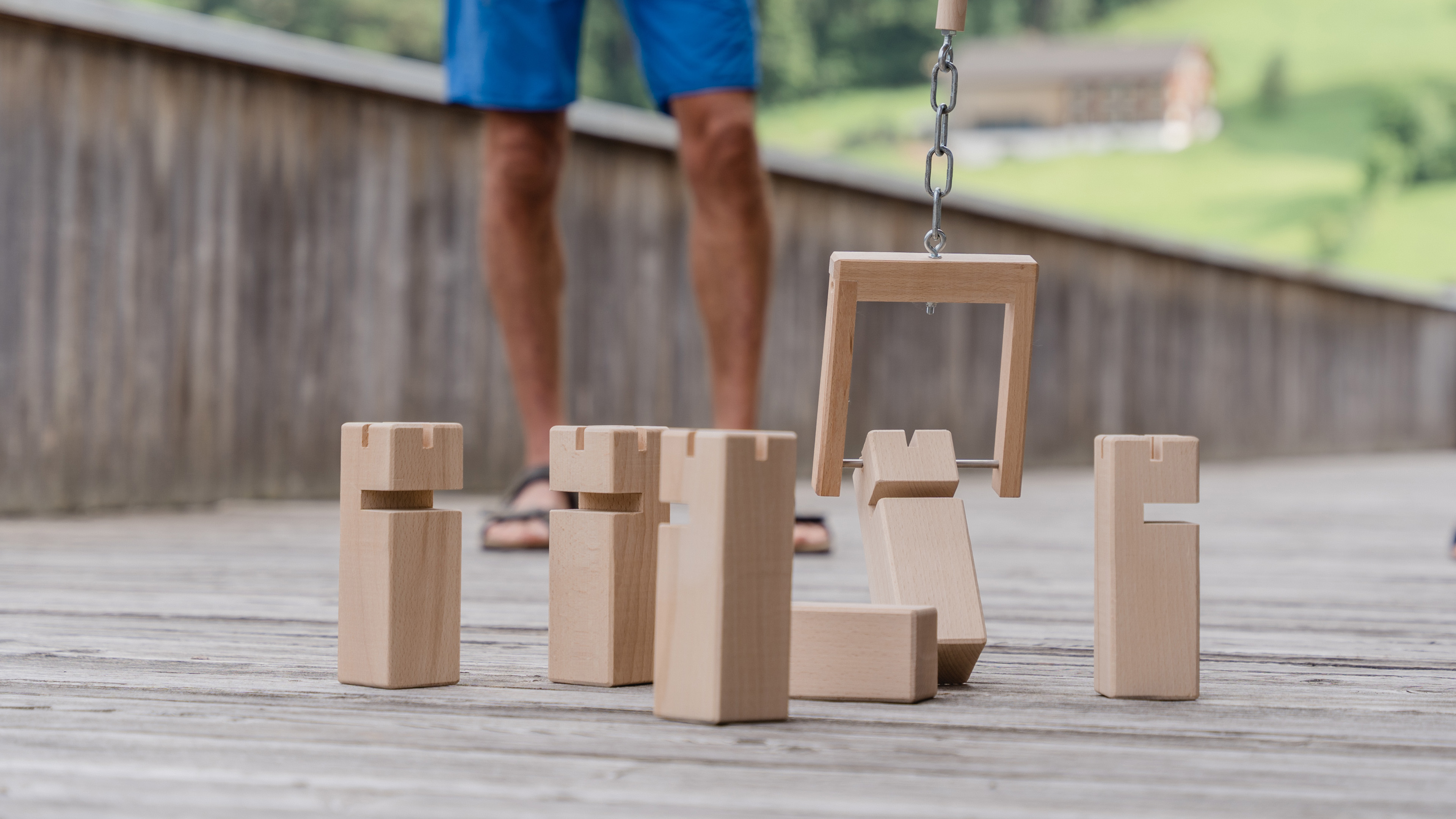 Torre In Legno Colorata Gioco Dell'Equilibrio – 48 Blocchi E Dado – Gioco Da Tavolo Per Bambini Dai 6 Anni – 2+ Giocatori – Classico Jenga
