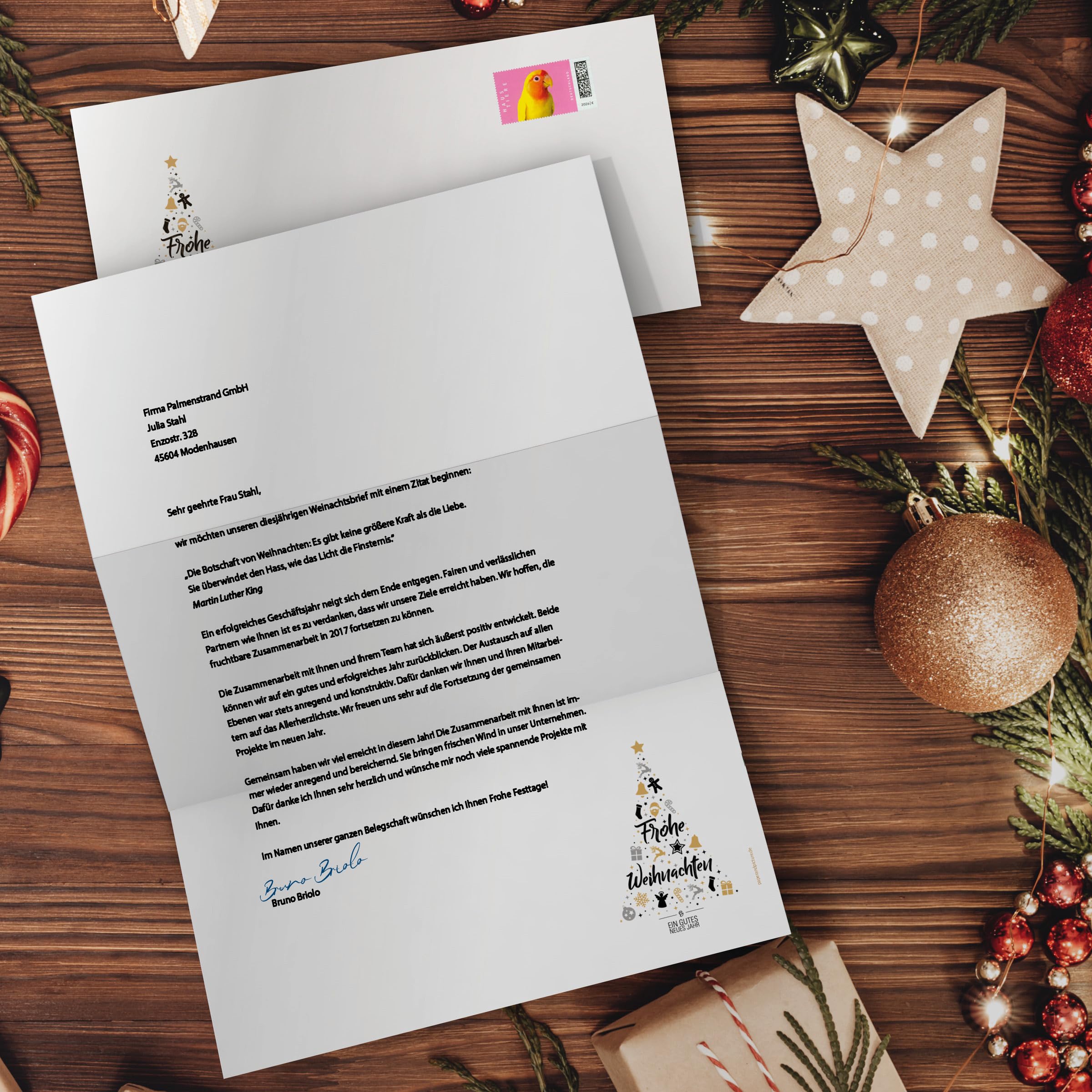 Weihnachtsbriefpapier | Weihnachts-Wunschbaum | Briefpapier | Kuverts | Weihnachtspapier | edel | modern (100 Blatt 100 Kuv.)