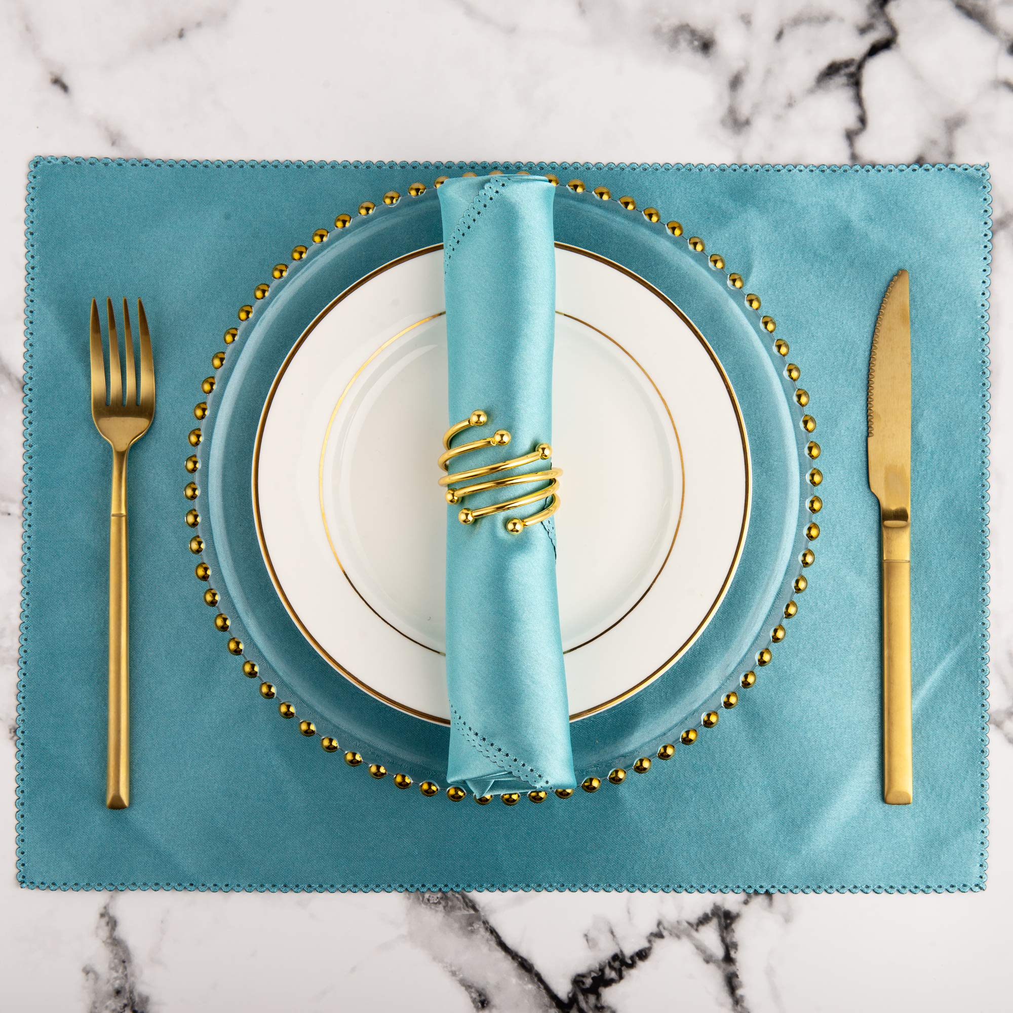 8 Ronds De Serviette En Métal Doré - Diamètre 5 Cm - Pour Décoration De Table (mariage, Noël, Banquet) - Lot De 8