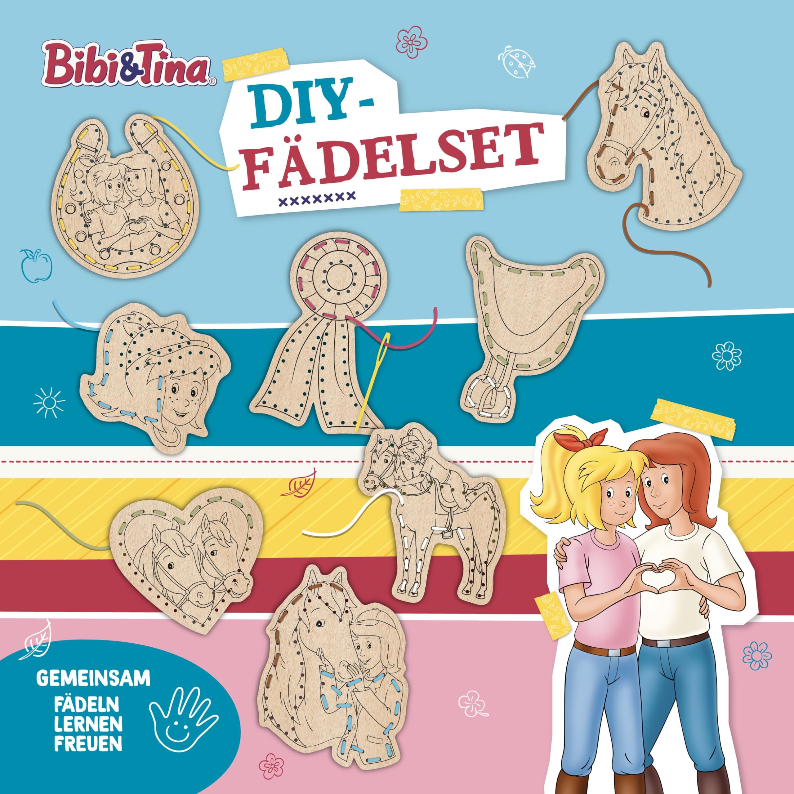 Papierdrachen Children's Tattoo Set - Bibi And Tina  100 Pieces On 6 Sheets Temporary Tattoos 35660323