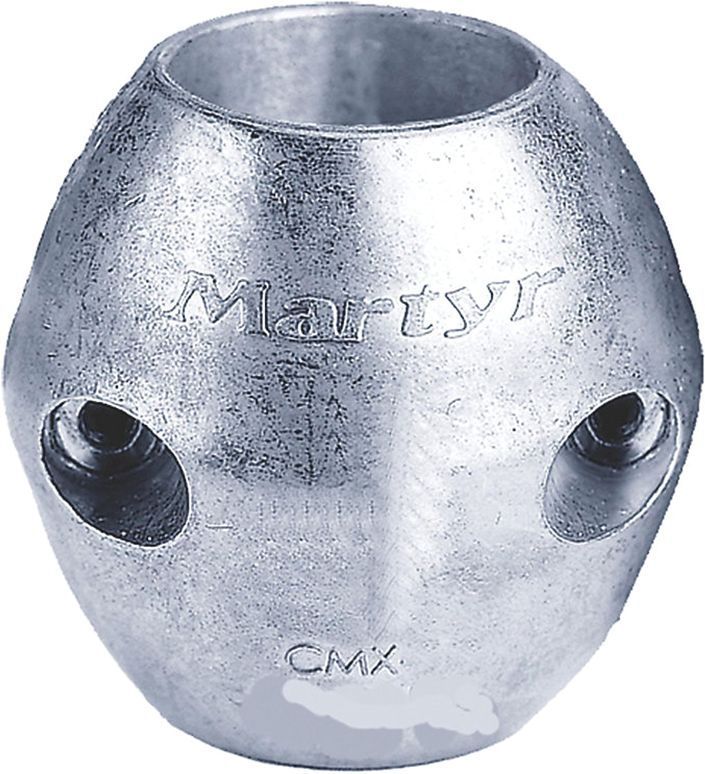 Martyr Streamlined Shaft Anodes for Saltwater - Cathodic Protection for Iron/Steel Boats - Interlocking Halves with Full Shaft Contact - Easy Underwater Install