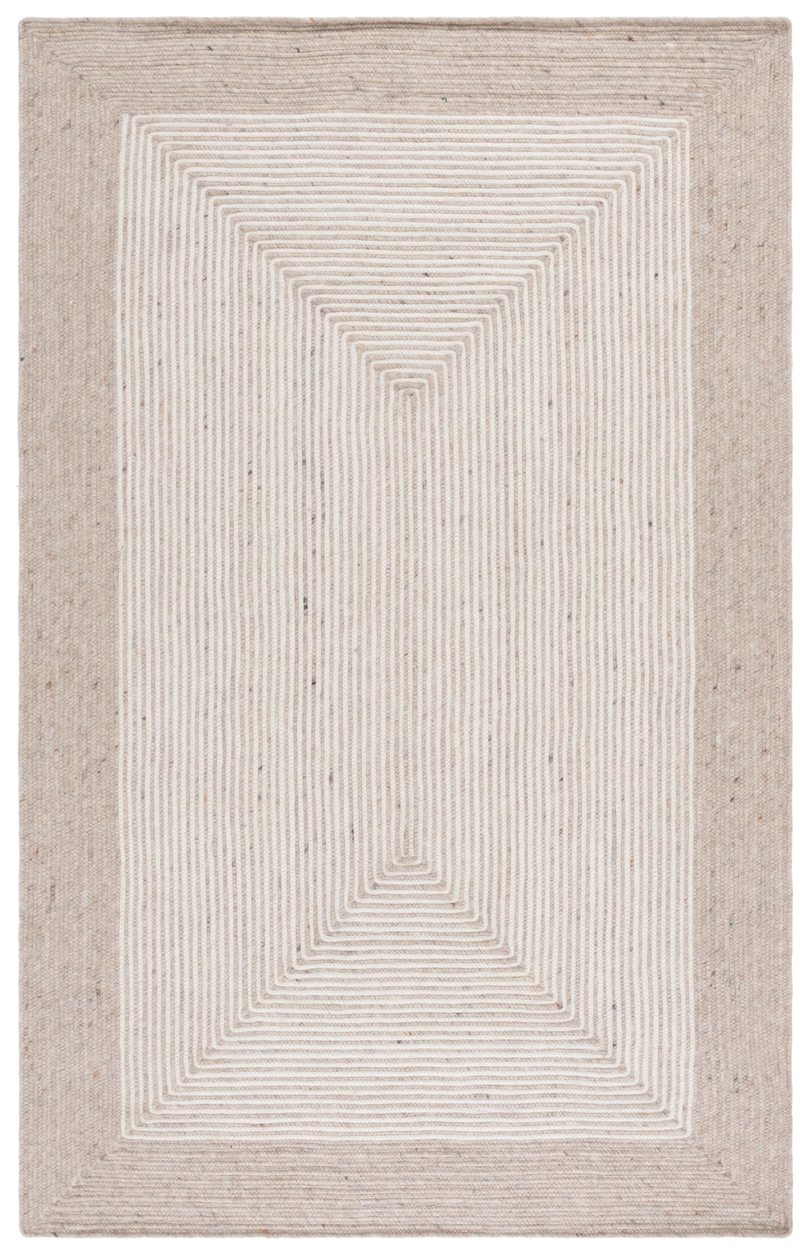 safavieh braided collection area rug - 6' x 9', beige & ivory, handmade wool & cotton, ideal for living room, bedroom, home office, dining space (brd904a-6)