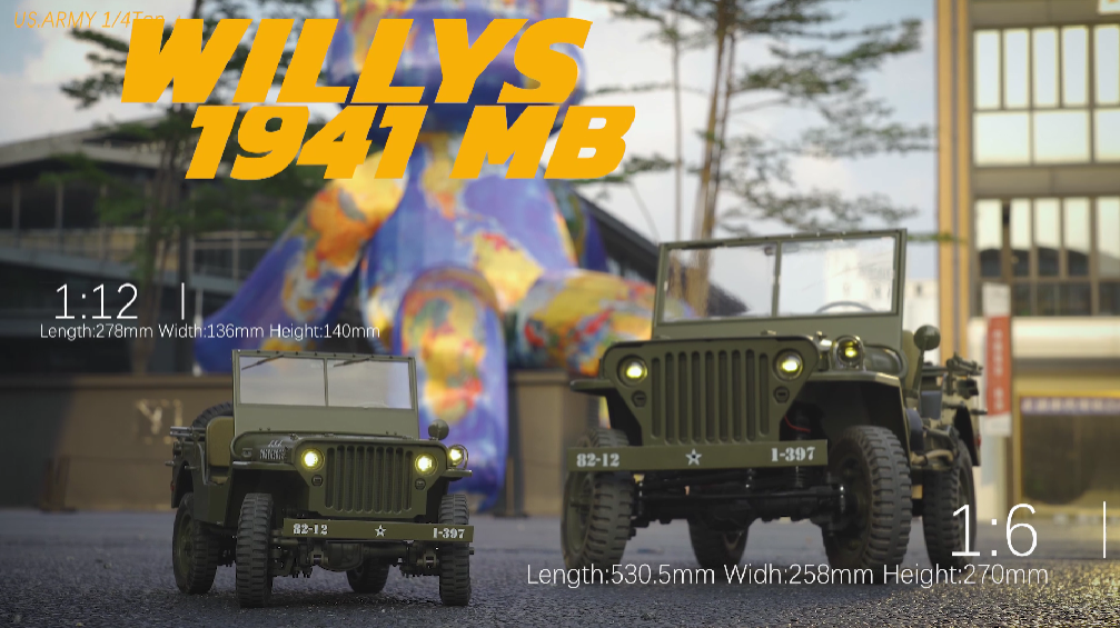 ROCHOBBY 1/6 1941 MB ジープ ラジコン ROCHOBBY 1/6 1941 MB ジープ ラジコン 1/6 1941 MB Scaler