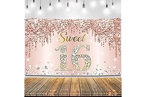 KatchOn Sweet 16 Banner, The Glittering Celebration for Your Sweet 16