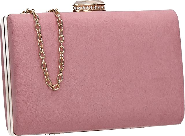 SwankySwans Surrey Suede Velvet Womens Elegant Ladies Party Prom Wedding Bridal Box Clutch Bags