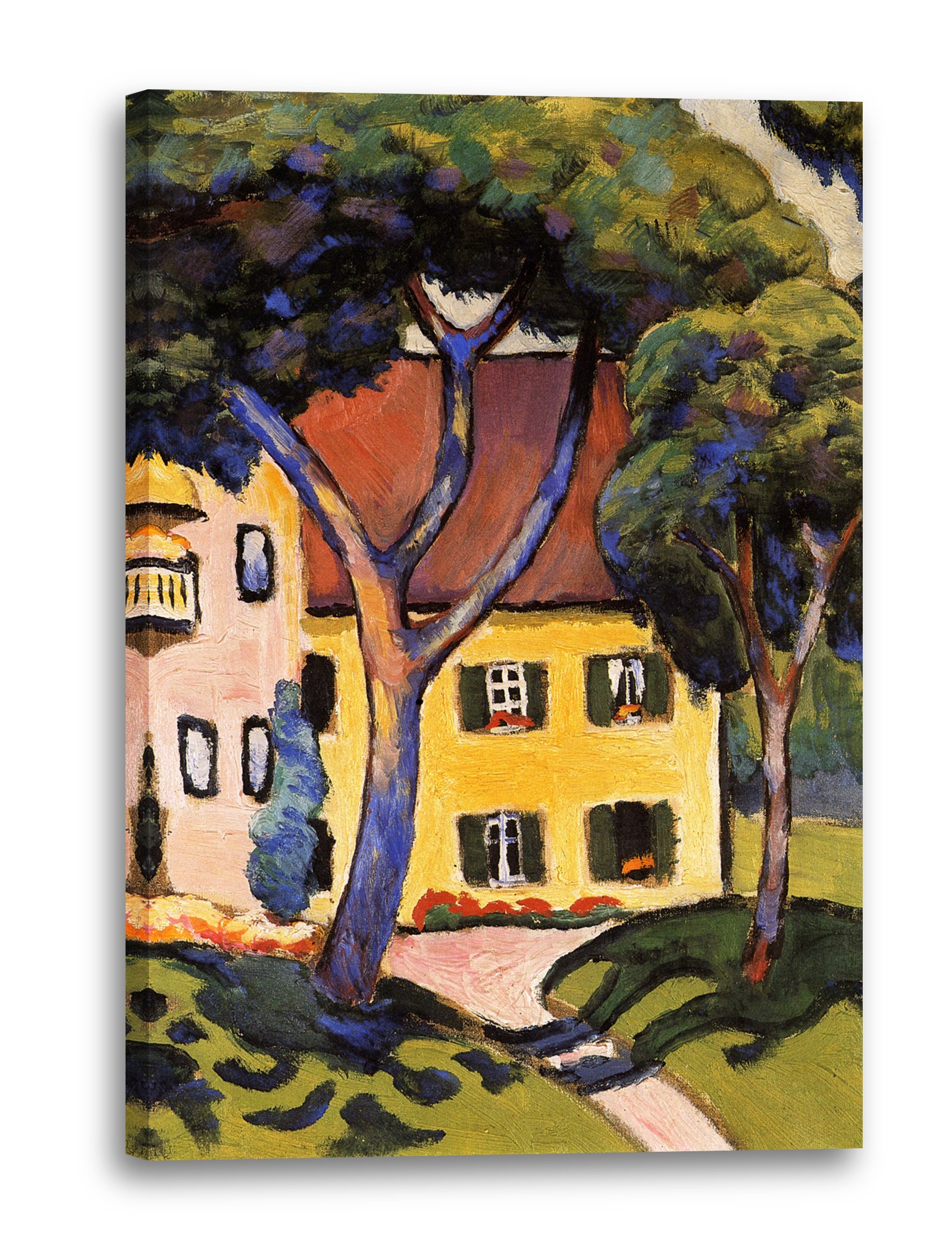 Leinwand (80x120cm): August Macke - Staudacherhaus Tegernsee