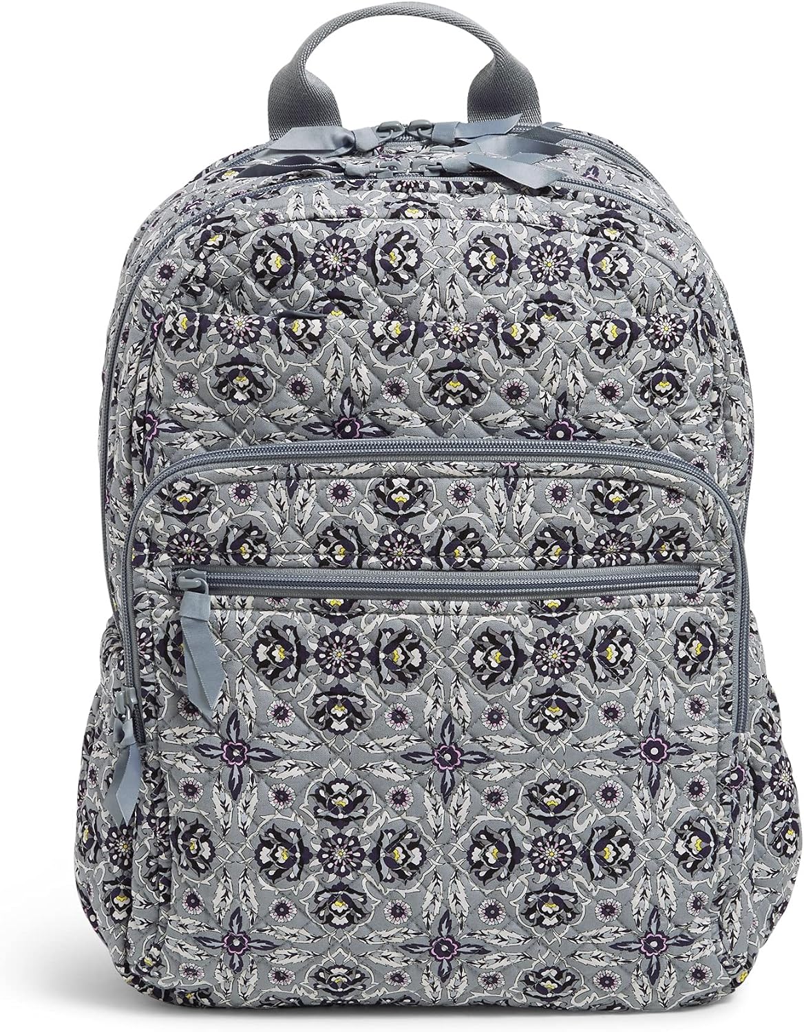 Vera Bradley Women's Cotton XL Campus Backpack, Plaza Tile - Recycled Cotton, One Size