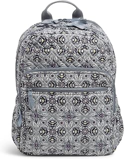 Mochila feminina de algodão GG, Plaza Tile - Algodão reciclado, One Size