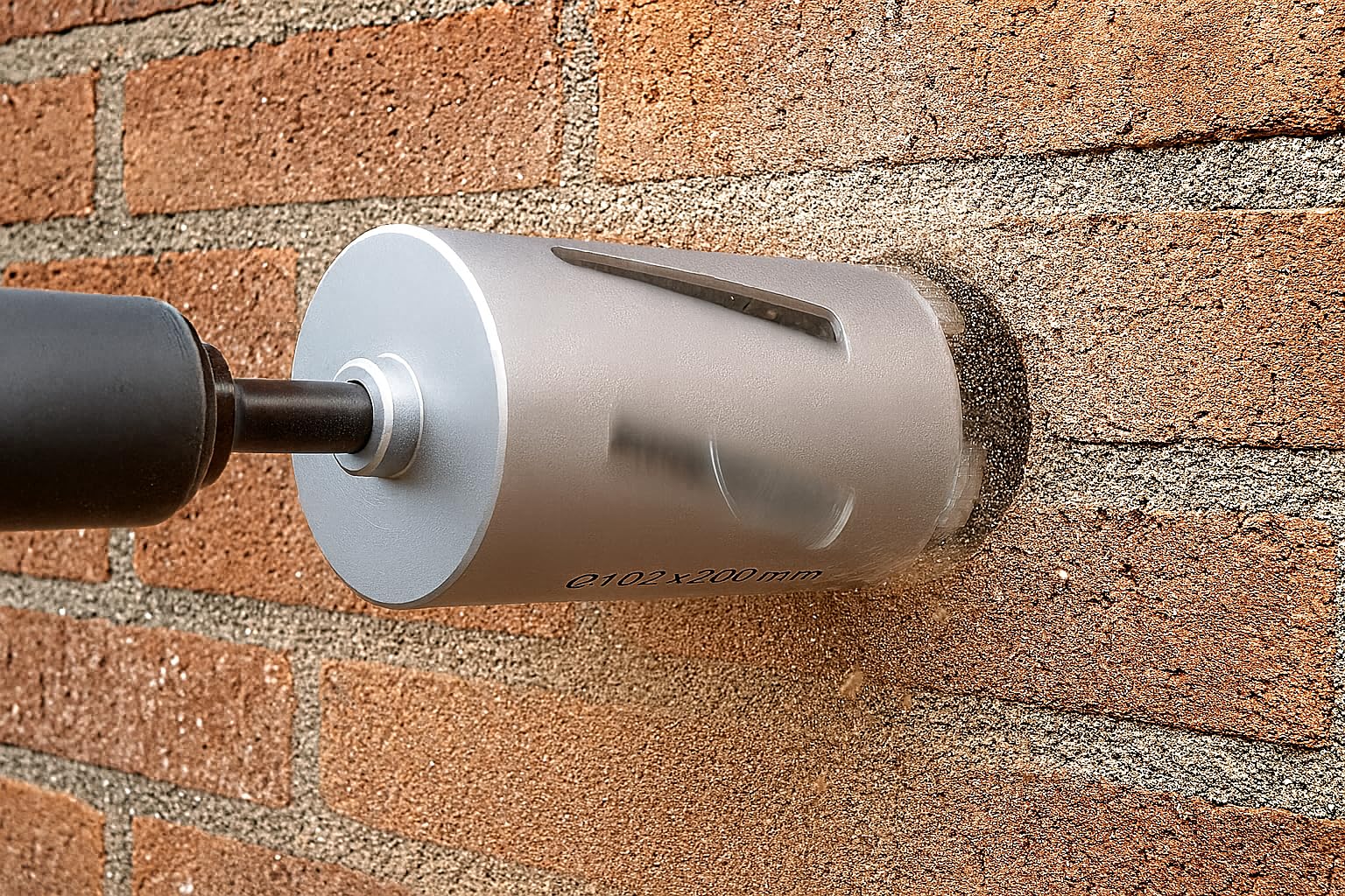 SDS MAX Wiertło diamentowe DM 32-150 mm L 200 mm M22 z ostrym gwintem do młotowiertarki (DM = 51 mm)