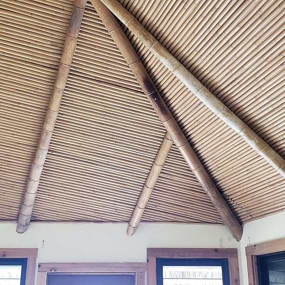 Forever Bamboo 90 L Solid Bamboo Poles for Structural Design and Weight-Bearing Support (6-Pack)